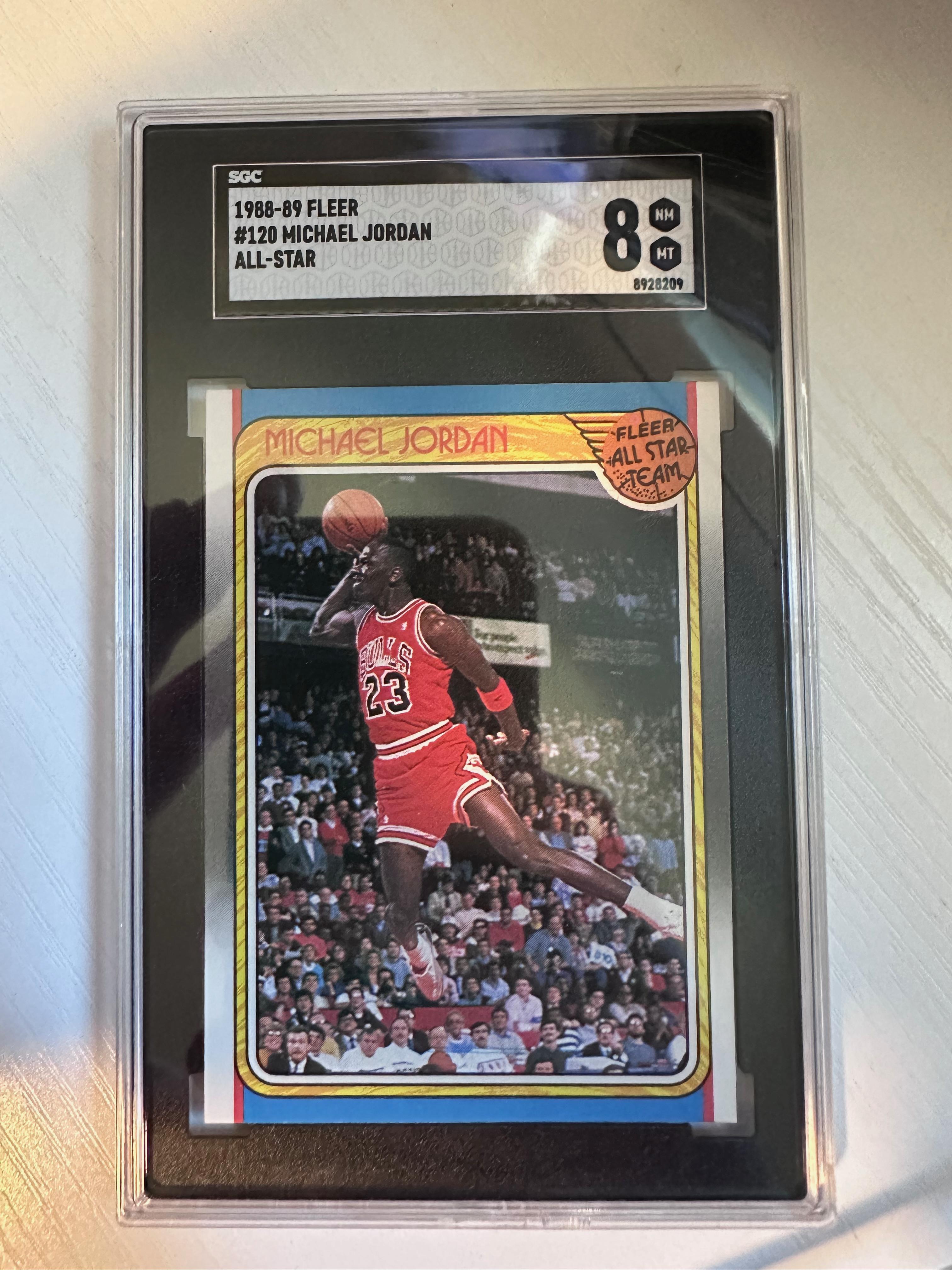 1988-89 Fleer #120 Michael Jordan All-Star SGC 8 NM-MT