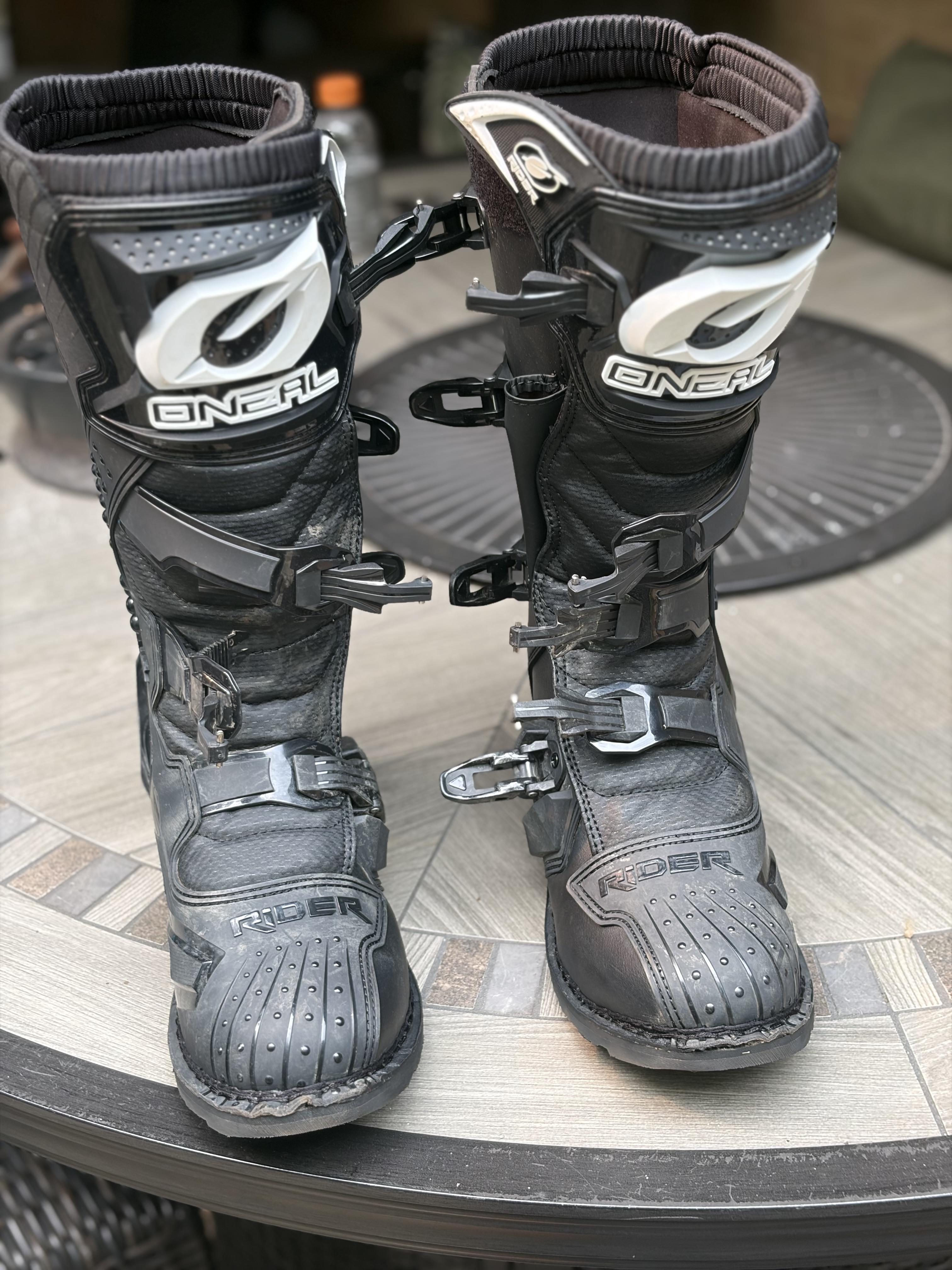 O'Neal Rider Motocross Boots - Black/White