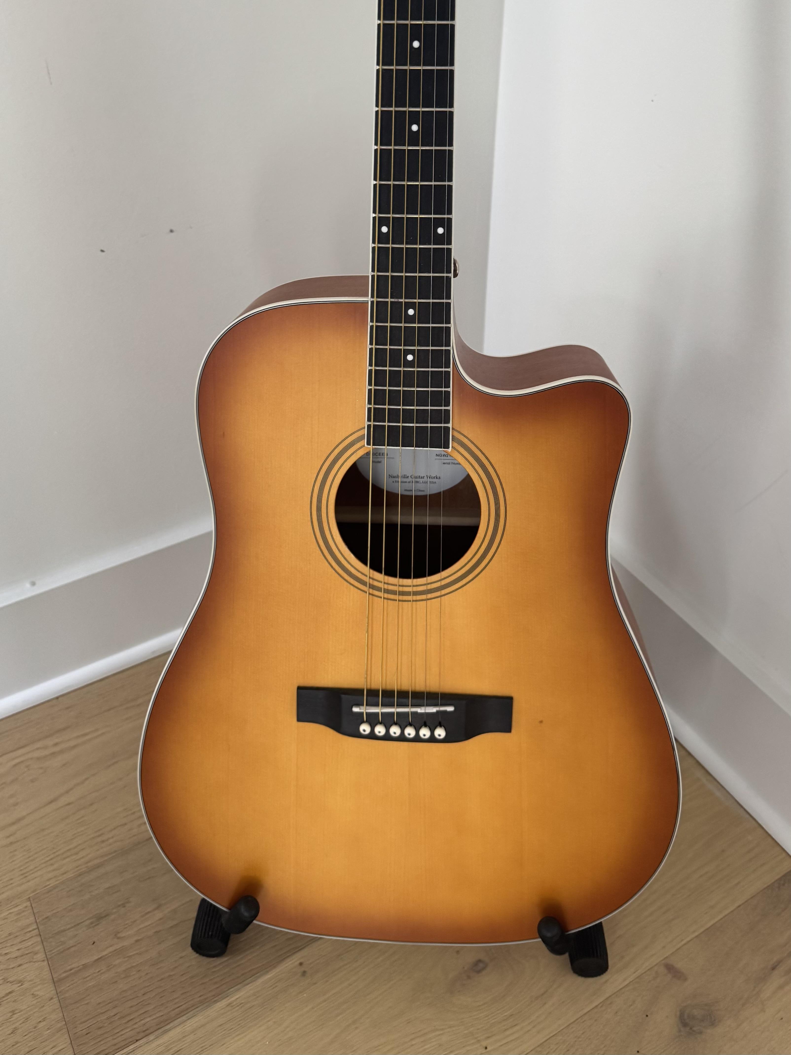 Nashville Guitar Works Acoustic-Electric Cutaway Guitar